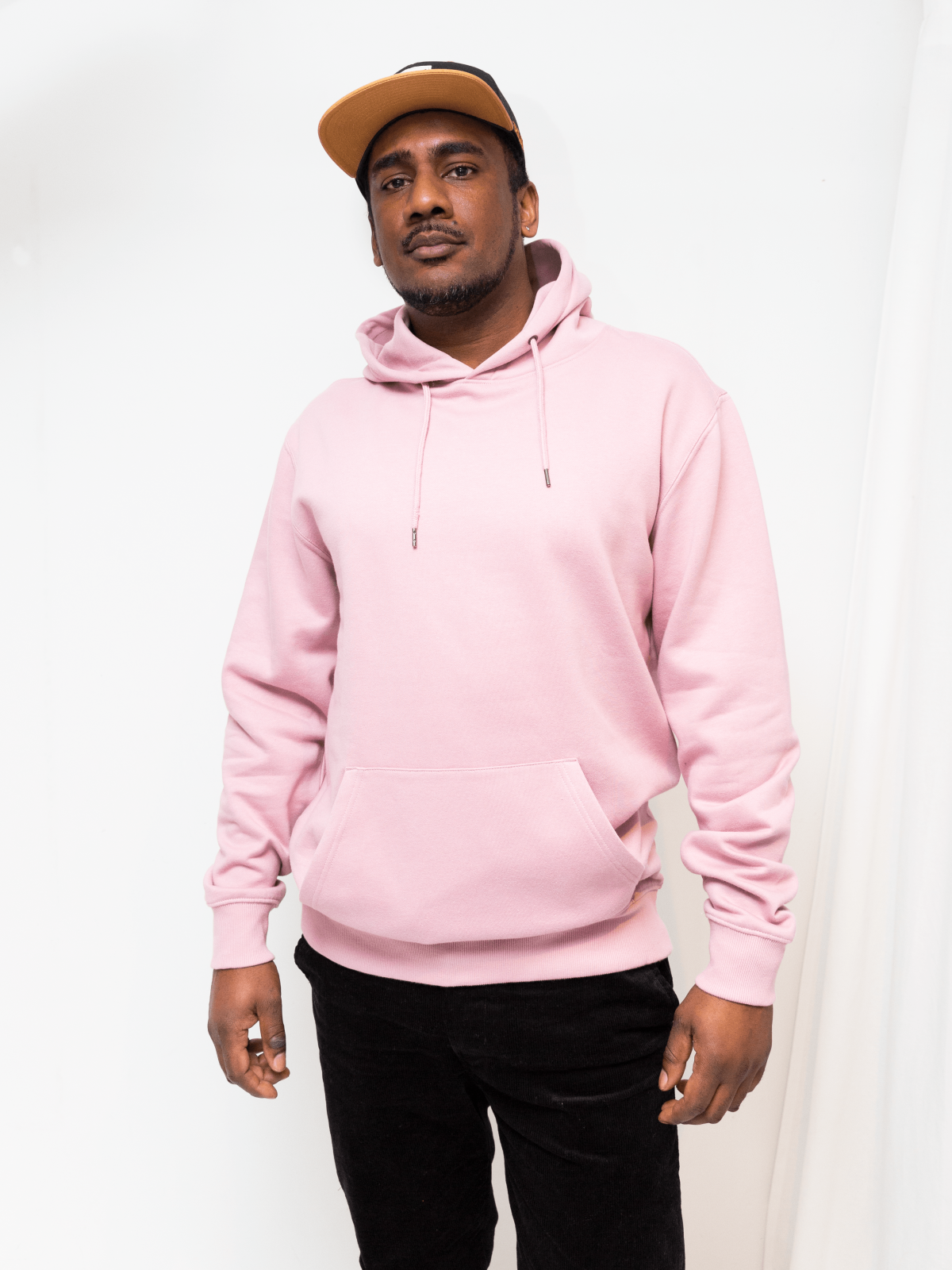 Hoodie oudroze biologisch katoen