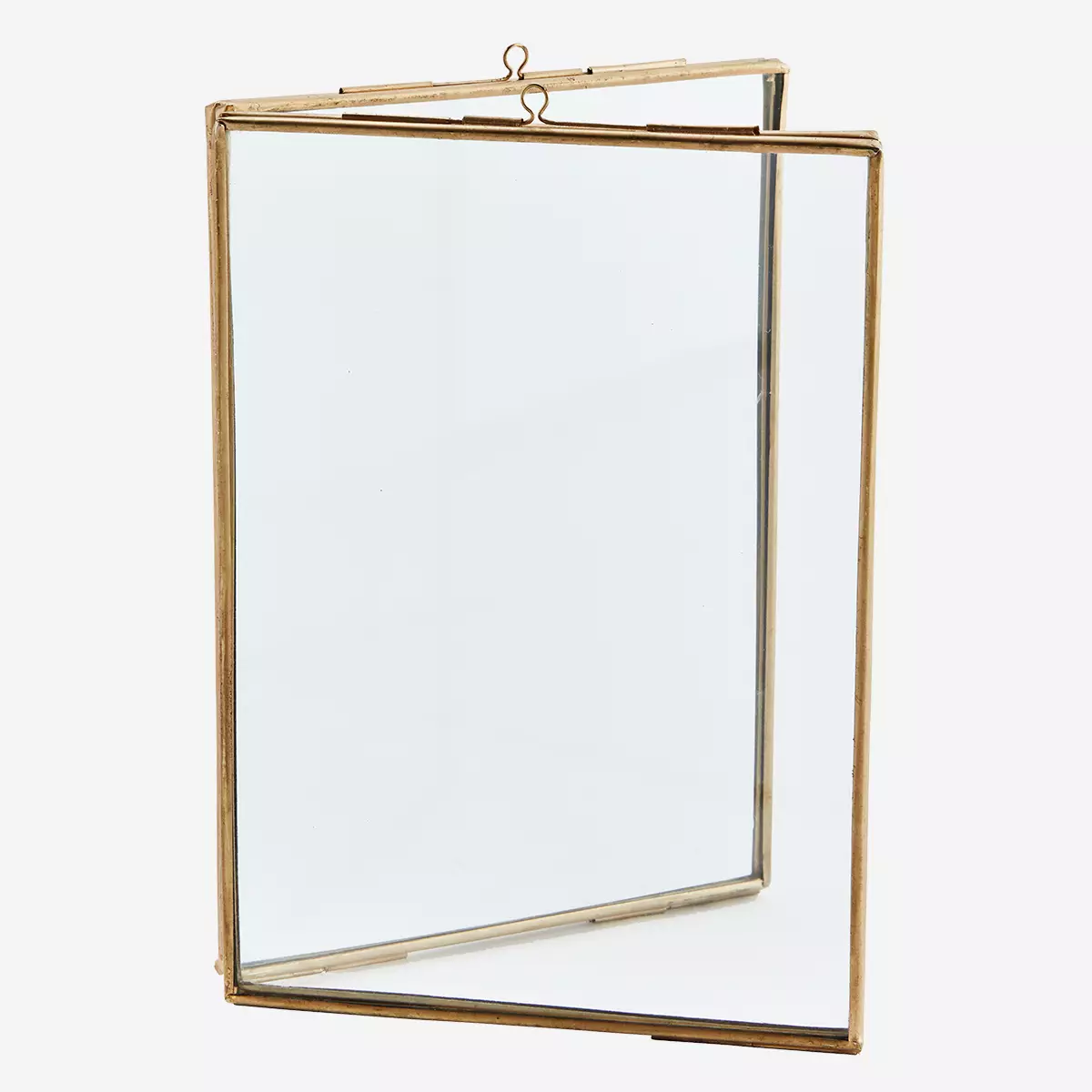 madam stoltz flaoting frame goud 13×18 madam stoltz, gouden flaoting frame, dubbel fotolijstje