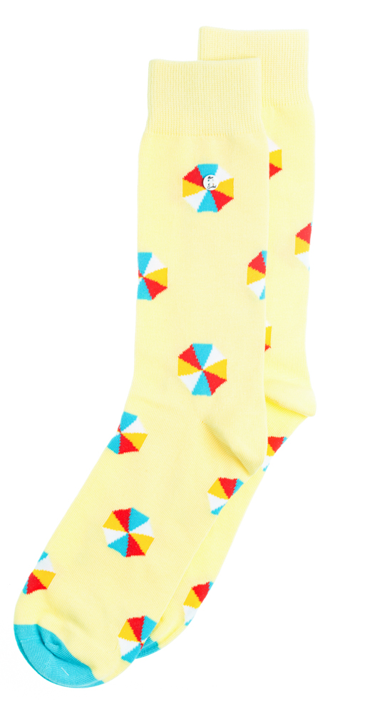 Socks parasol yellow