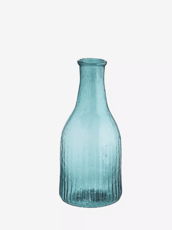 Vaasje gerecycled glas teal