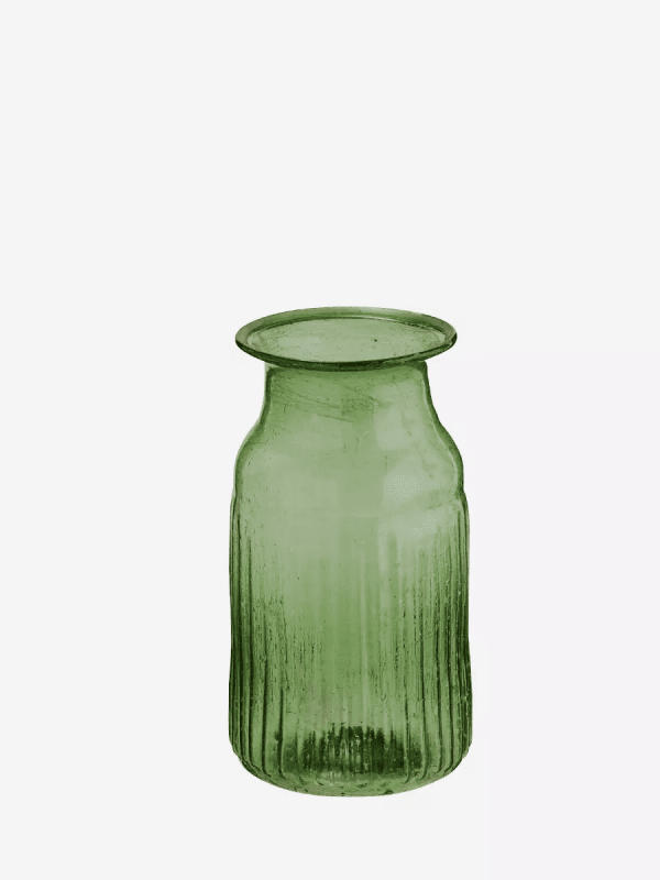 Vaasje gerecycled glas groen