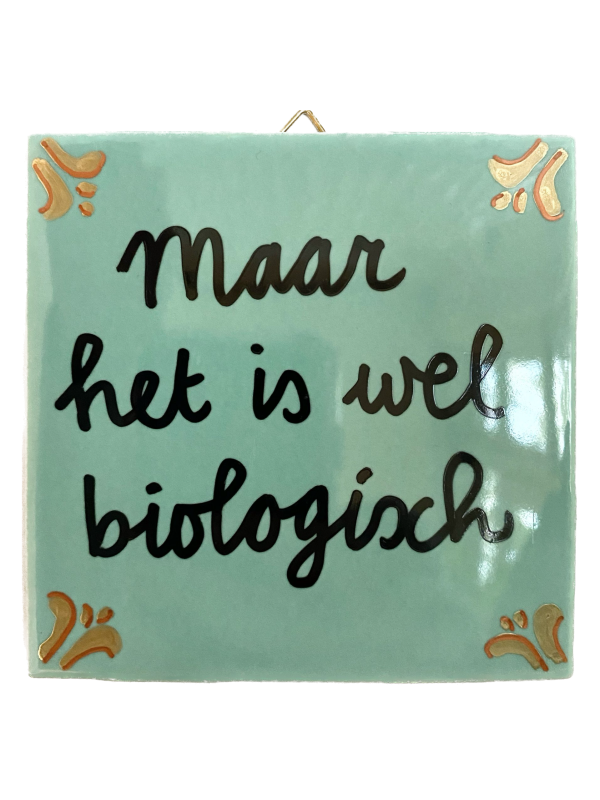 Art Tegel Zin van de straat Maar het is wel biologisch Malou Cohen