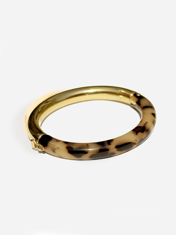 Armband Jazz leopard roestvrijstaal zag