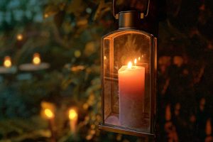 gouden lantaarn, verlichting tuin & balkon hacks voor een groter effect