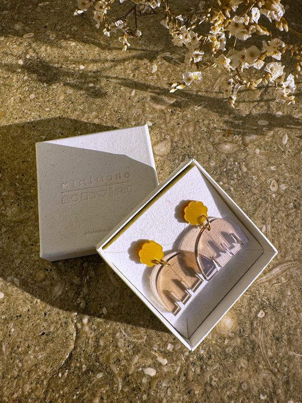 mimimono oorbellen bloom smokey